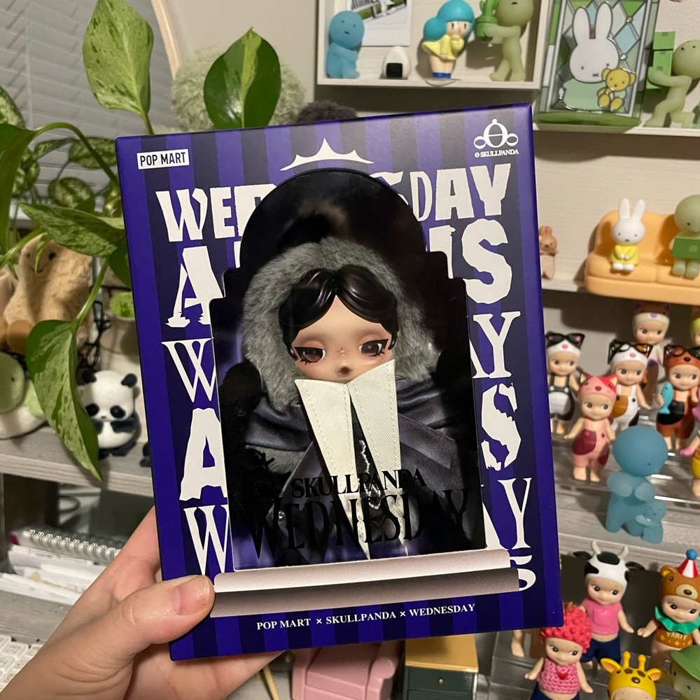 Pop Mart Skullpanda Wednesday Bag Charm